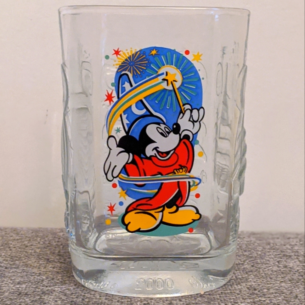 Vintage Disney WDW Mickey Mouse McDonald's Celebration Collectible Glass Cup